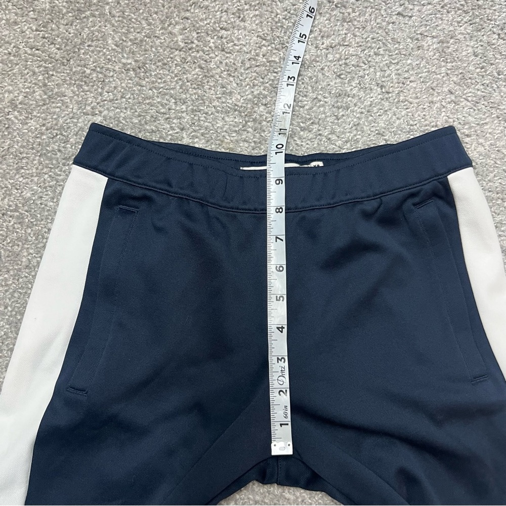 Tory Burch Sport Sweatpants Women XS Blue White Athleisure Track Pants Ankle Zip - Picture 5 of 10
